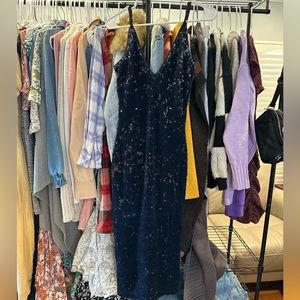 BLUE SEQUIN DRESS